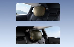 Baseus Poduszka na zagłówek samochodowy Baseus Comfort Ride obustronna (zielony) 11