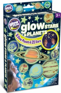 MG Naklejki na ścianę Brainstorm glowing stars and planets 3