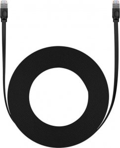 Baseus Płaski kabel sieciowy Baseus Ethernet RJ45, Cat.6, 12m (czarny) 2