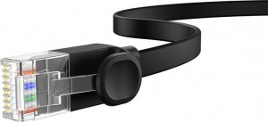 Baseus Płaski kabel sieciowy Baseus Ethernet RJ45, Cat.6, 12m (czarny) 5