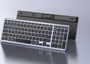 Klawiatura Ugreen Bezprzewodowa Klawiatura Membranowa UGREEN KU005 2.4G+BT (Srebrno-czarna) 3