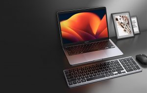 Klawiatura Ugreen Bezprzewodowa Klawiatura Membranowa UGREEN KU005 2.4G+BT (Srebrno-czarna) 4