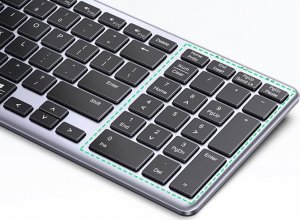 Klawiatura Ugreen Bezprzewodowa Klawiatura Membranowa UGREEN KU005 2.4G+BT (Srebrno-czarna) 8