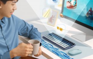 Klawiatura Ugreen Bezprzewodowa klawiatura mechaniczna UGREEN KU101 BT (Niebieska) 4