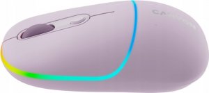 Mysz Canyon CANYON MW-22, 2 in 1 Wireless optical mouse with 4 buttons,Silent switch for right/left keys,DPI 800/1200/1600, 2 mode(BT/ 2.4GHz), 650mAh Li-poly battery,RGB backlight,Pearl rose, cable length 0.8m, 110*62*34.2mm, 0.085kg 4