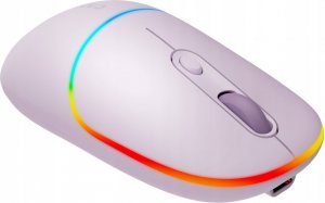 Mysz Canyon CANYON MW-22, 2 in 1 Wireless optical mouse with 4 buttons,Silent switch for right/left keys,DPI 800/1200/1600, 2 mode(BT/ 2.4GHz), 650mAh Li-poly battery,RGB backlight,Pearl rose, cable length 0.8m, 110*62*34.2mm, 0.085kg 5