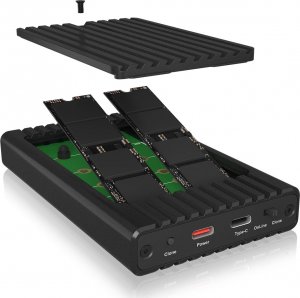 Stacja dokująca Icy Box Stacja ICY BOX IB-2817MCL-C31 z funkcjš klonowania dla 2x NVMe SSD 3