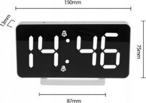 GreenBlue Zegar z alarmem i funkcjš termometru GB383 Biały 7