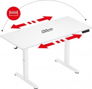 Biurko Huzaro Hero 8.2 White Białe 120 cmx60 cm 13