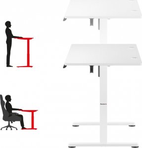 Biurko Huzaro Hero 8.2 White Białe 120 cmx60 cm 7