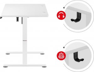 Biurko Huzaro Hero 8.2 White Białe 120 cmx60 cm 10
