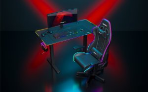 Biurko Huzaro Hero 8.2 RGB Czarne 120 cmx60 cm 15