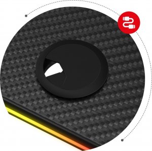 Biurko Huzaro Hero 8.2 RGB Czarne 120 cmx60 cm 7