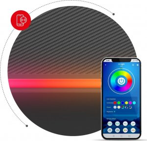 Biurko Huzaro Hero 6.0 RGB LED Czarne 147 cmx48 cm 8