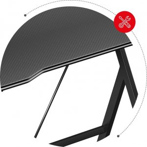 Biurko Huzaro Hero 1.4 Czarne 100 cmx50 cm 11