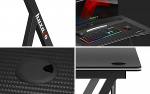 Biurko Huzaro Hero 1.4 Czarne 100 cmx50 cm 15