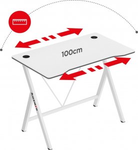 Biurko Huzaro Hero 1.4 White Białe 100 cmx50 cm 14