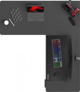 Biurko Huzaro Hero 9.5 Czarne 160 cmx60 cm 11