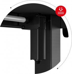 Biurko Huzaro Hero 9.5 Czarne 160 cmx60 cm 14