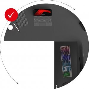 Biurko Huzaro Hero 9.5 Czarne 160 cmx60 cm 15