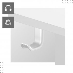 Biurko Huzaro Mark Adler Leader 7.0 Białe 120 cmx60 cm 12