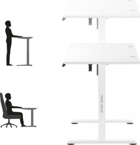 Biurko Huzaro Mark Adler Leader 7.0 Białe 120 cmx60 cm 9