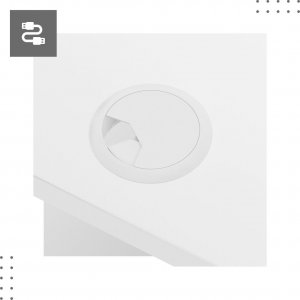 Biurko Huzaro Mark Adler Leader 7.0 Białe 120 cmx60 cm 10