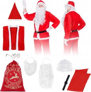 Strój Święty Mikołaj kostium przebranie + dodatki 1