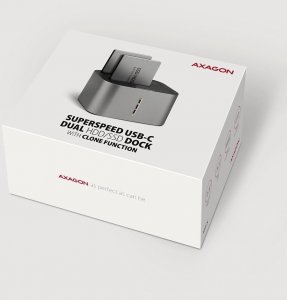 Stacja dokująca Axagon Stacja dokujšca ADSA-DC USB 3.2 Gen 1 - 2x SATA 6G 2.5'/3.5' SSD/HDD 10