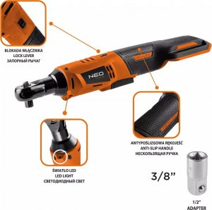 Klucz udarowy Neo 04-603 18 V 3/8" 2