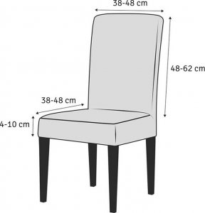 Aptel Uniwersalny POKROWIEC na Krzesło czarny AG864 3