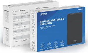 Savio Zewnętrzna obudowa na dysk HDD/SDD 2,5 cala, USB 3.0, AK-65 1