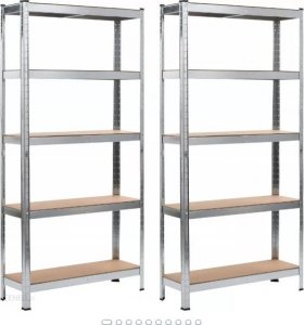 Regał magazynowy metalowy garażowy 180 cm 2 sztuki 1