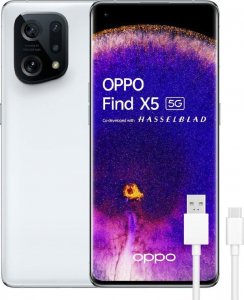 Smartfon Oppo Find X5 5G 8/256GB Biały  (S7818773) + ładowarka sieciowa 1