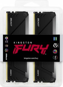 Pamięć Kingston Fury Beast RGB, DDR4, 128 GB, 3600MHz, CL18 (KF436C18BB2AK4/128) 3