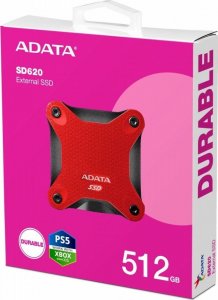 Dysk zewnętrzny SSD ADATA SD620 512GB Czarno-czerwony (SD620-512GCRD) 2