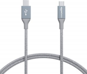 Kabel USB Amazon Basics USB-C - microUSB 0.9 m Szary 1