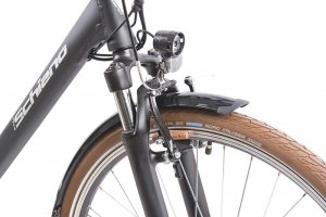 Rower elektryczny Schiano Elektryczny Rower Trekkingowy 28 Męski 250W ALU 5 Trybów Bagażnik Dzwonek 4