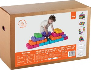 Marioinex Marioinex Polskie Klocki BUDOWLANE CEGŁY 33 elementów, PASTEL 3