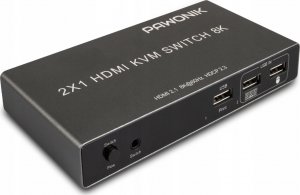 Pawonik KONSOLA KVM HDMI 2.1 PRZEŁĄCZNIK SWITCH 4K120HZ 8K 6
