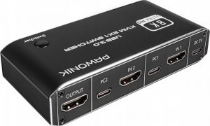 Pawonik Konsola KVM HDMI 2.1 Przełącznik SWITCH 4K120HZ 8K 4