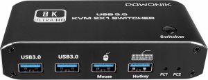 Pawonik Konsola KVM HDMI 2.1 Przełącznik SWITCH 4K120HZ 8K 7