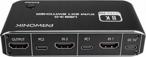 Pawonik Konsola KVM HDMI 2.1 Przełącznik SWITCH 4K120HZ 8K 8
