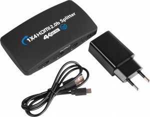 Pawonik SPLITTER HDMI 2.0 1X4 ROZDZIELACZ UHD 4K HDCP 2.2 6