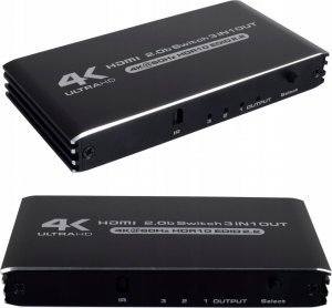 Pawonik SWITCH HDMI 2.0 3X1 PRZEŁĄCZNIK ROZDZIELACZ ULTRA HD HDCP 2.2 HDR10 4K/60HZ 3