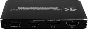 Pawonik SWITCH HDMI 2.0 3X1 PRZEŁĄCZNIK ROZDZIELACZ ULTRA HD HDCP 2.2 HDR10 4K/60HZ 5
