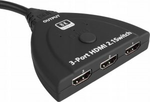 Pawonik SWITCH HDMI 2.1 3X1 PRZEŁĄCZNIK 8K 4K 120HZ 240HZ 2