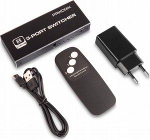 Pawonik SWITCH HDMI 2.1 3X1 PRZEŁĄCZNIK 8K 4K 120HZ 240HZ 4