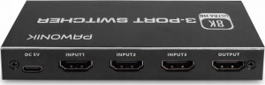 Pawonik SWITCH HDMI 2.1 3X1 PRZEŁĄCZNIK 8K 4K 120HZ 240HZ 8