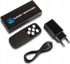 Pawonik SWITCH HDMI 2.1 5X1 PRZEŁĄCZNIK 8K 4K 120HZ 240HZ 2